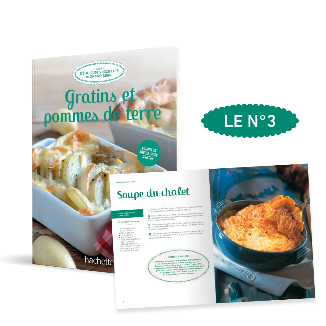 Le N°3 : Le livre de recettes Gratins et pommes de terre
